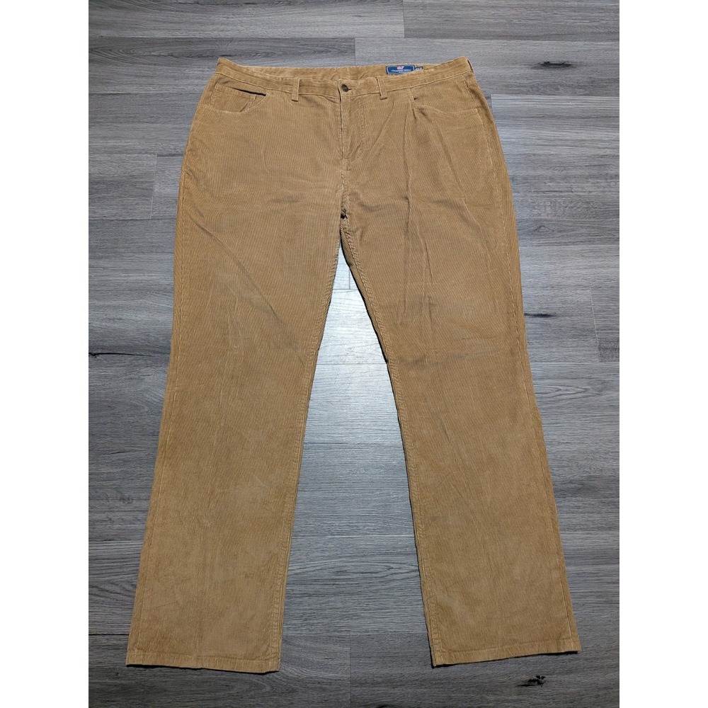 Vineyard Vines Men's Brown Corduroy 5 Pocket Pants 100% Cotton Pant Size 40x32